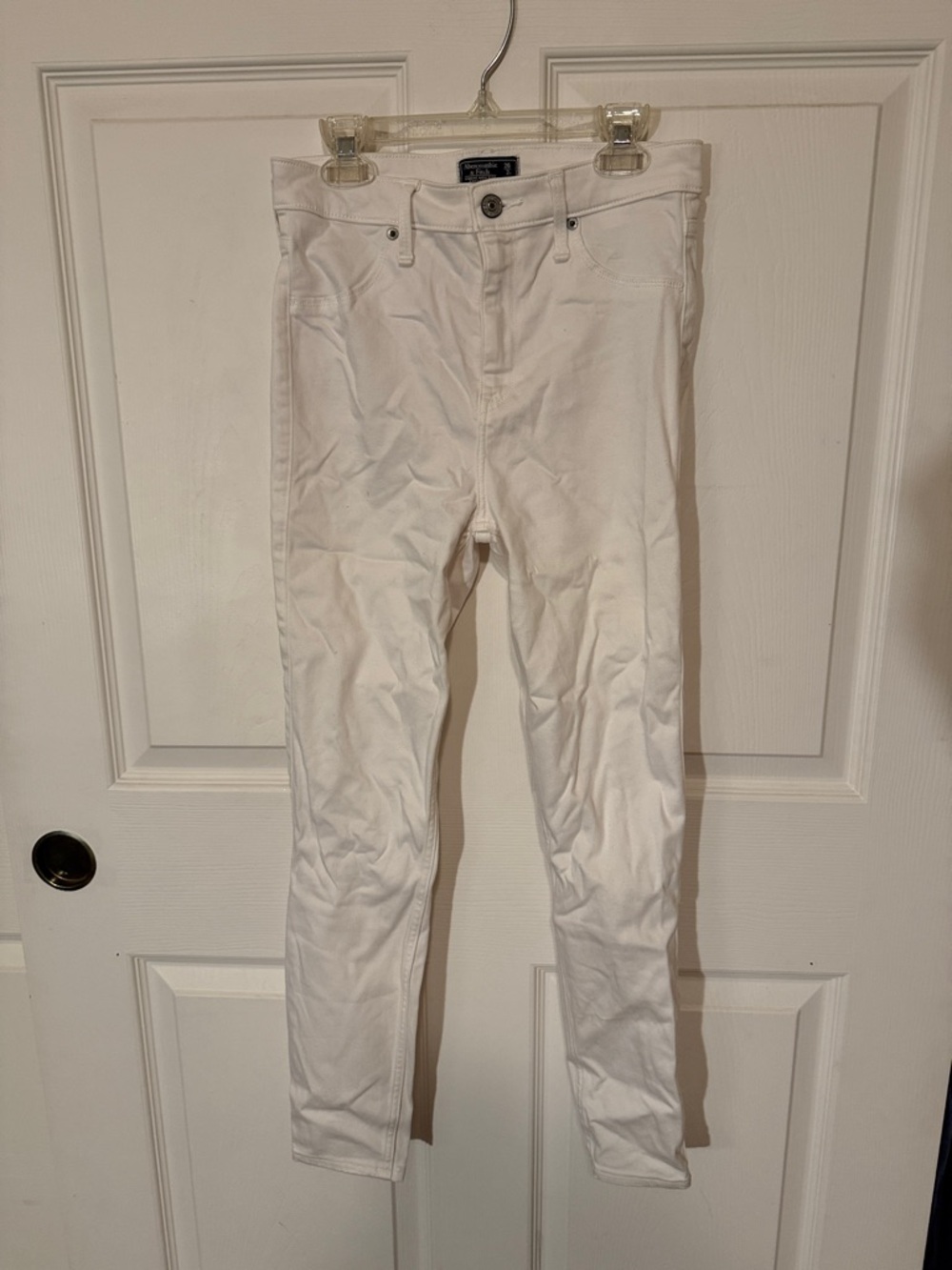 Abercrombie&fitch White simone high rise jean leggings